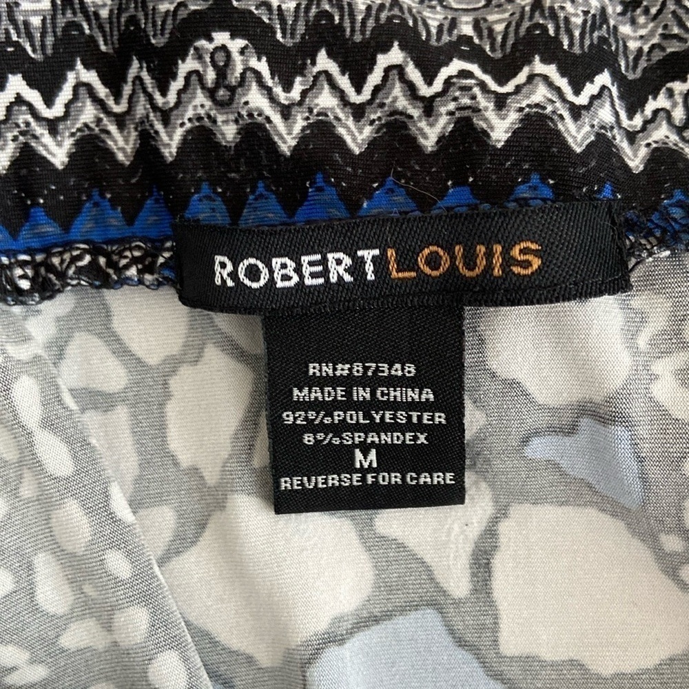 Robert Louis patterned maxi skirt with wrap tie belt size medium - Picture 4 of 4